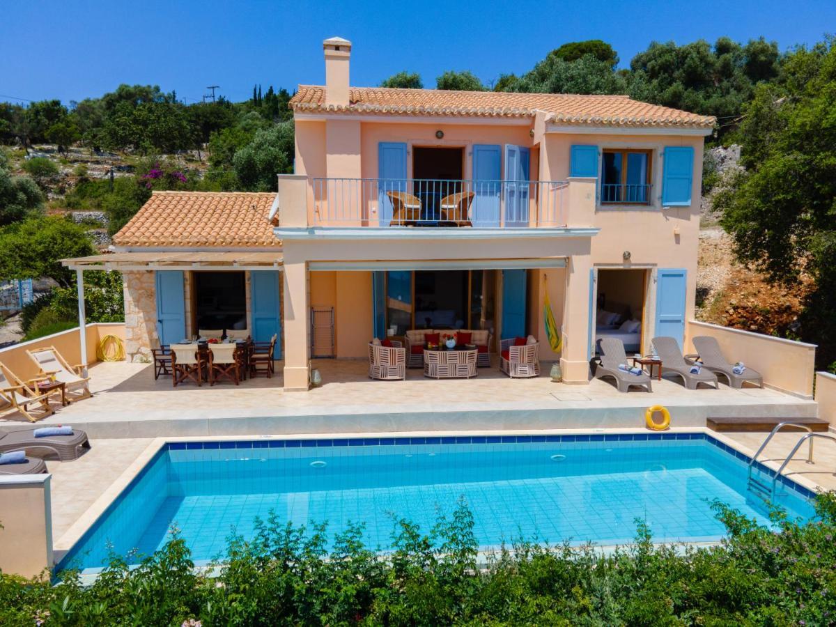 Villa Apollo Up To 8Px, Private Pool Fiskárdo Eksteriør bilde