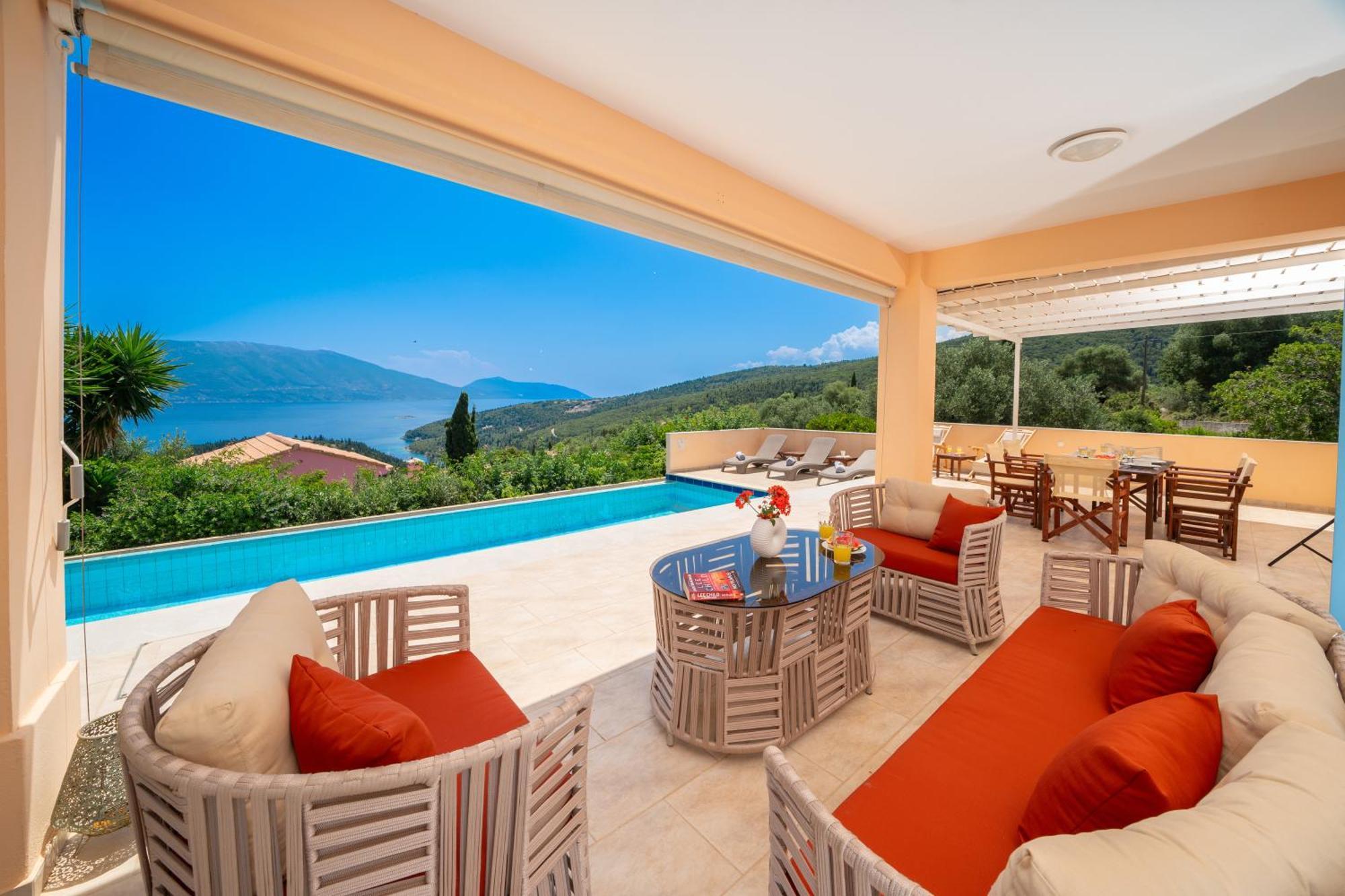 Villa Apollo Up To 8Px, Private Pool Fiskárdo Eksteriør bilde