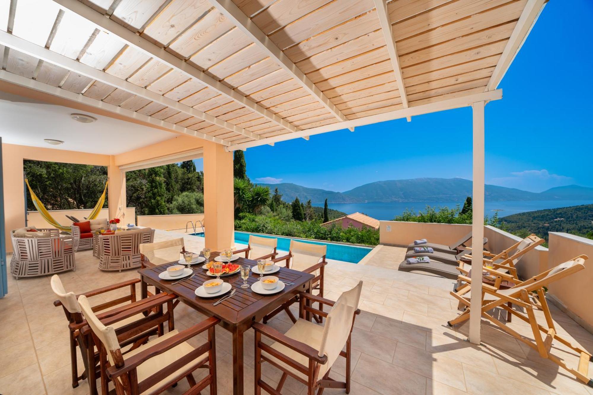 Villa Apollo Up To 8Px, Private Pool Fiskárdo Eksteriør bilde